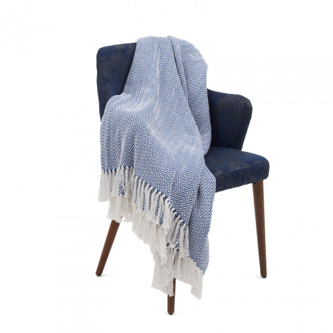 Produse - CUVERTURA PLED 160X200 CM ZIG BLUE