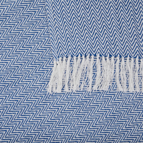 CUVERTURA PLED 160X200 CM ZIG BLUE [2]