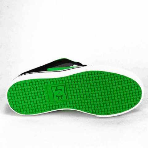 DC SHOES YOUTH COLE PRO GREY/GREEN, 32.5 [2]
