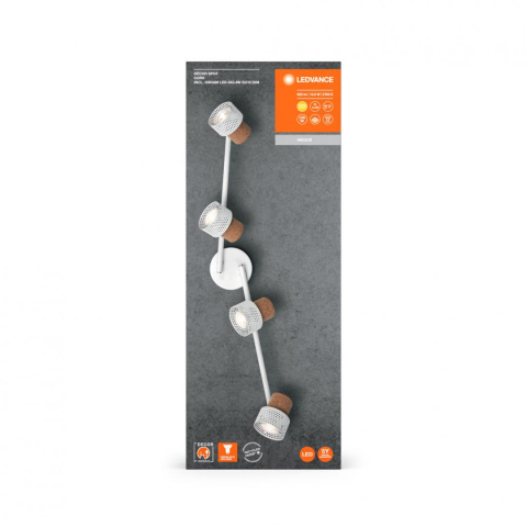 Spoturi aplicate - DECOR SPOT CORK 4X3.4W 927 GU10 WT LEDV