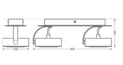 DECOR SPOT VENUS 300MM 10.5W 830 BKLEDV [2]