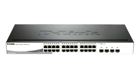 Produse - DLINK SW 24P-GB 4CMB 12P-POE SMART RM
