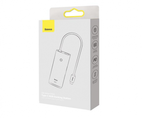 Dock. Station Baseus Lite CD inclus, alb [3]