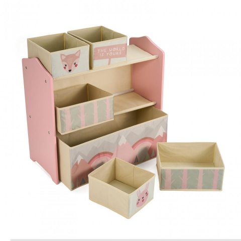 Produse - Dulap depozitare jucariPinkForest,U-Grow