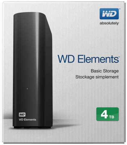 EHDD 4TB WD 3.5" ELEMENTS BLACK [2]