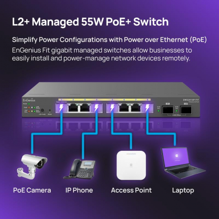 EnGenius Managed Desktop 8-port GbE 55W [8]