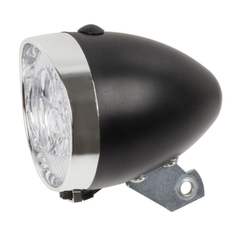 Produse - FAR RETRO CU BATERII 3 LEDURI NEGRU