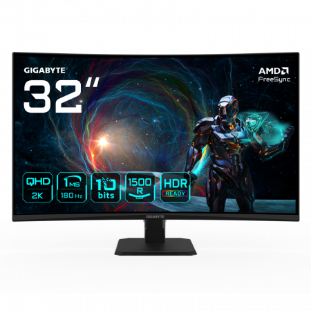 Monitoare LED - GIGABYTE GS32QCA Gaming Monitor 31.5"