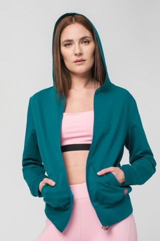 HANORAC COTON CASUAL FEMEI PETROL-L [3]
