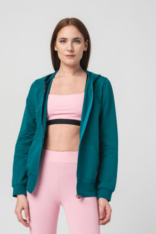 HANORAC COTON CASUAL FEMEI PETROL-M [5]