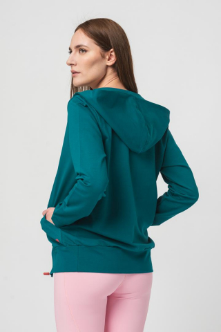 HANORAC COTON CASUAL FEMEI PETROL-XL [1]