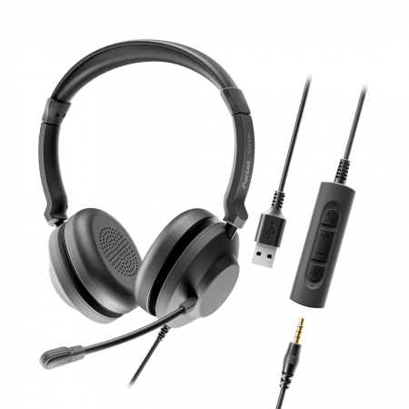 Casti audio - HEADSET AXTEL ONE UC35 STEREO HD AXH-ONE