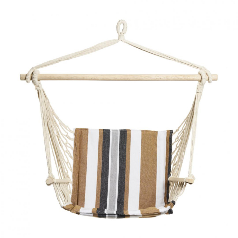 Produse - HR HAMAC SUSPENDAT BLK&BROWN STRIPE94X50