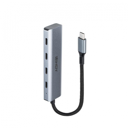 Hub Lindy USB-C 3.2 4 Port, gri [3]