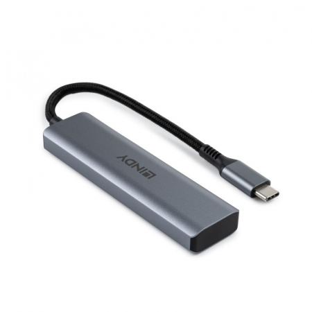 Hub Lindy USB-C 3.2 4 Port, gri [5]
