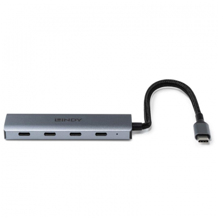 Hub Lindy USB-C 3.2 4 Port, gri [2]