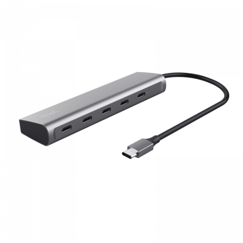 Hub Trust Halyx 5 x USB-C, gri [1]