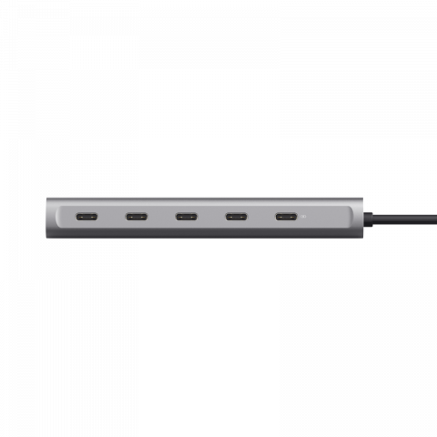 Hub Trust Halyx 5 x USB-C, gri [4]