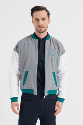 Produse - JACHETA BOMBER GRI PETROL XXL