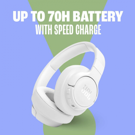 JBL Tune 770NC Over Ear Headphones White [8]
