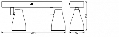 LED SPOT PEAR 260MM2X4.3W827 GU10WTLEDV [1]