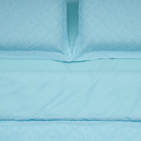 LENJERIE PAT KS CU BRODERIE TUFFATA BLUE [1]