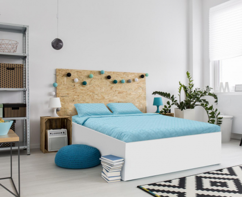 LENJERIE PAT KS CU BRODERIE TUFFATA BLUE [4]