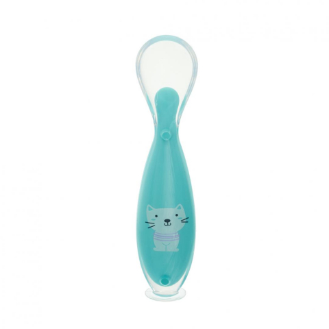 Lingurita silicon cu suport ,blue,U-Grow [1]