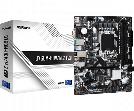 COMPONENTE PC - MB Asrock B760M-HDV/M.2 DDR4