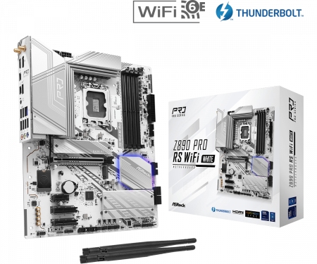 COMPONENTE PC - MB Asrock Z890 PRO RS WIFI WHITE LGA1851