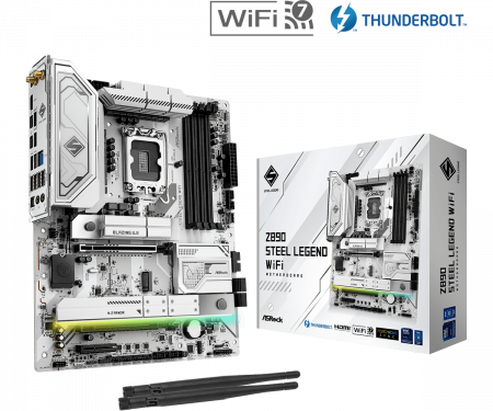 COMPONENTE PC - MB Asrock Z890 STEEL LEGEND WIFI LGA1851