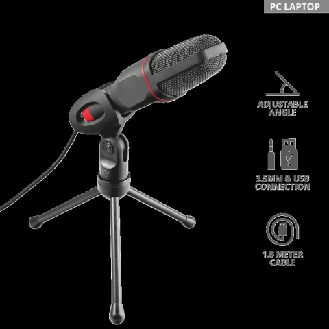 Microfon Trust GXT 212 USB, negru [2]