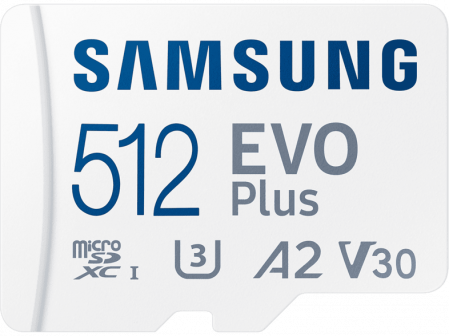 APARATE FOTO & ACCESORII - MICROSDXC EVO 512GB CL10 UHS1 W/ AD SM