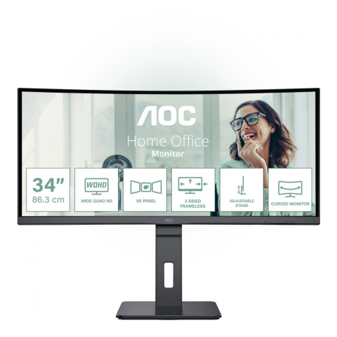 Monitoare LED - MONITOR 34" AOC CU34P3CV
