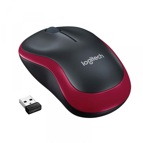 Produse - Mouse Logitech M185 WS 1000 DPI, rosu