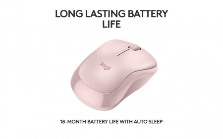 Mouse Logitech MK240 Silent Wireless ros [3]