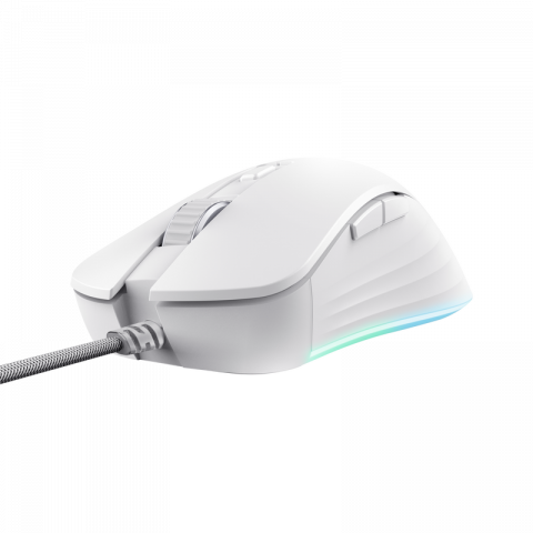 Mouse Trust GXT924W YBAR+ 25600 DPI, alb [1]