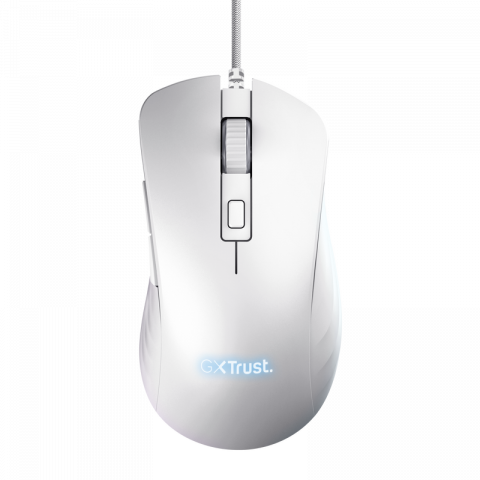 PERIFERICE PC - Mouse Trust GXT924W YBAR+ 25600 DPI, alb