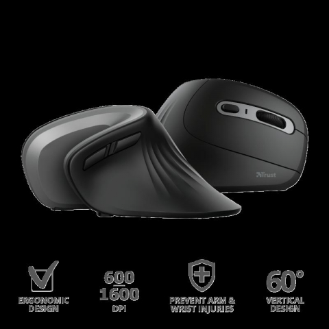 Mouse - Mouse Trust Verro Ergonomic 1600 DPI, ng