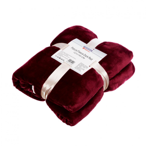 Produse - PATURA FLEECE DARK RED 127X150 CM