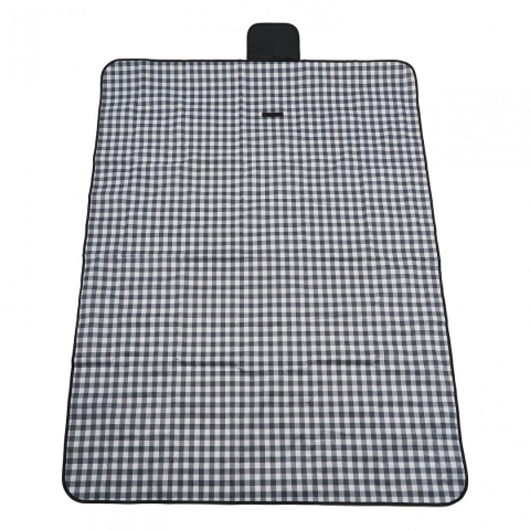 PATURA PICNIC 145X200 CM CAROURI NEGRU [1]