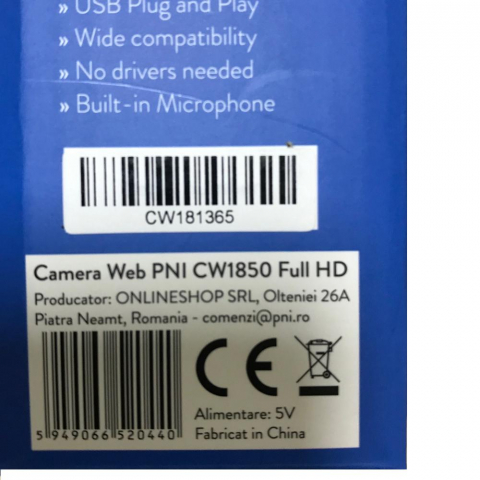 PNI CAMERA WEB FHD CW1850 [8]
