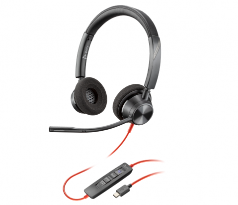 Casti audio - Poly BW 3320 Stereo -M USB-C HS +USB-C/A