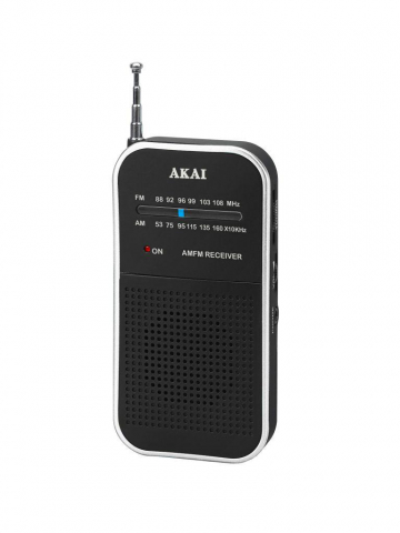 Radio cu ceas & portabile - Radio Portabil Akai APR-350 0.3 W, negru