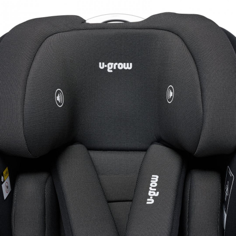 Scaun auto U-Grow,isofix,76-150 cm,negru [10]