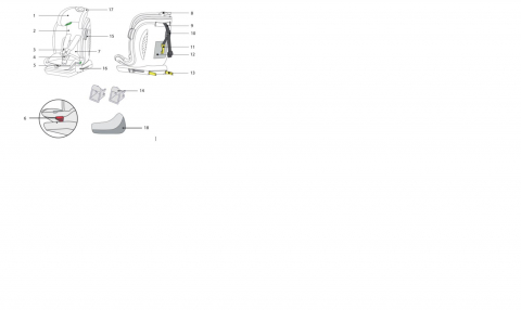 Scaun auto U-Grow,isofix,76-150 cm,rosu [15]