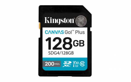 APARATE FOTO & ACCESORII - SD CARD KS 128GB CL10 UHS-I CANV GO PLUS