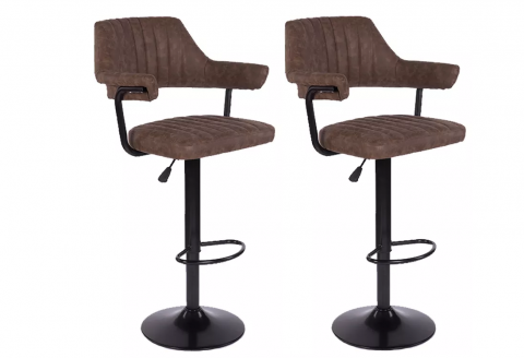 Produse - SET 2 SCAUNE BAR VINTAGE BROWN
