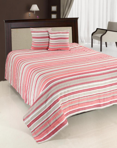 Produse - SET CUVERTURA PAT DUBLA 200X220CM ROSIE