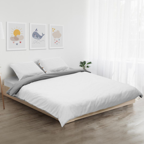 SET DE PAT DUBLU BBC DARK GREY/LIGHT GRE [8]